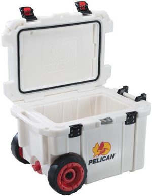 Pelican wheeled rolling portable ice chest