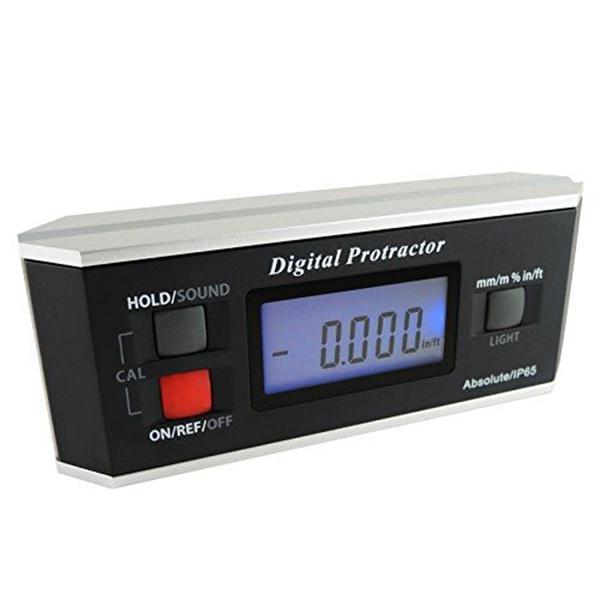 Inclinómetro transportador de ángulo digital magnético, inclinómetro  digital, herramienta de medición rápida y estable con base magnética y  pantalla