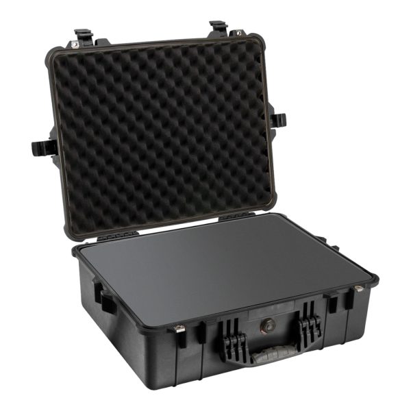 Pelican 1600 Black Foam Protector Case Photoroom